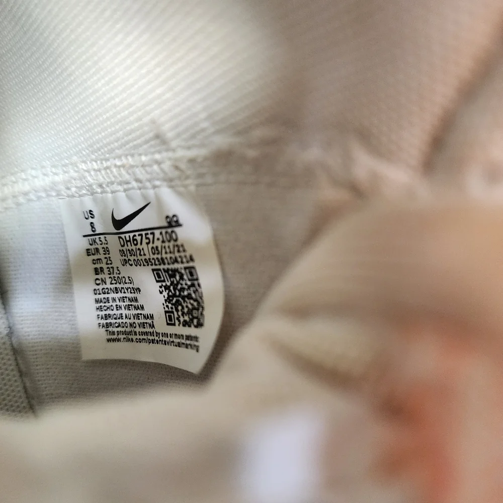 Nike Women's Blazer Mid '77 SE "First Use" Sneakers White&Orange Colorway Size 8 - Picture 8 of 10